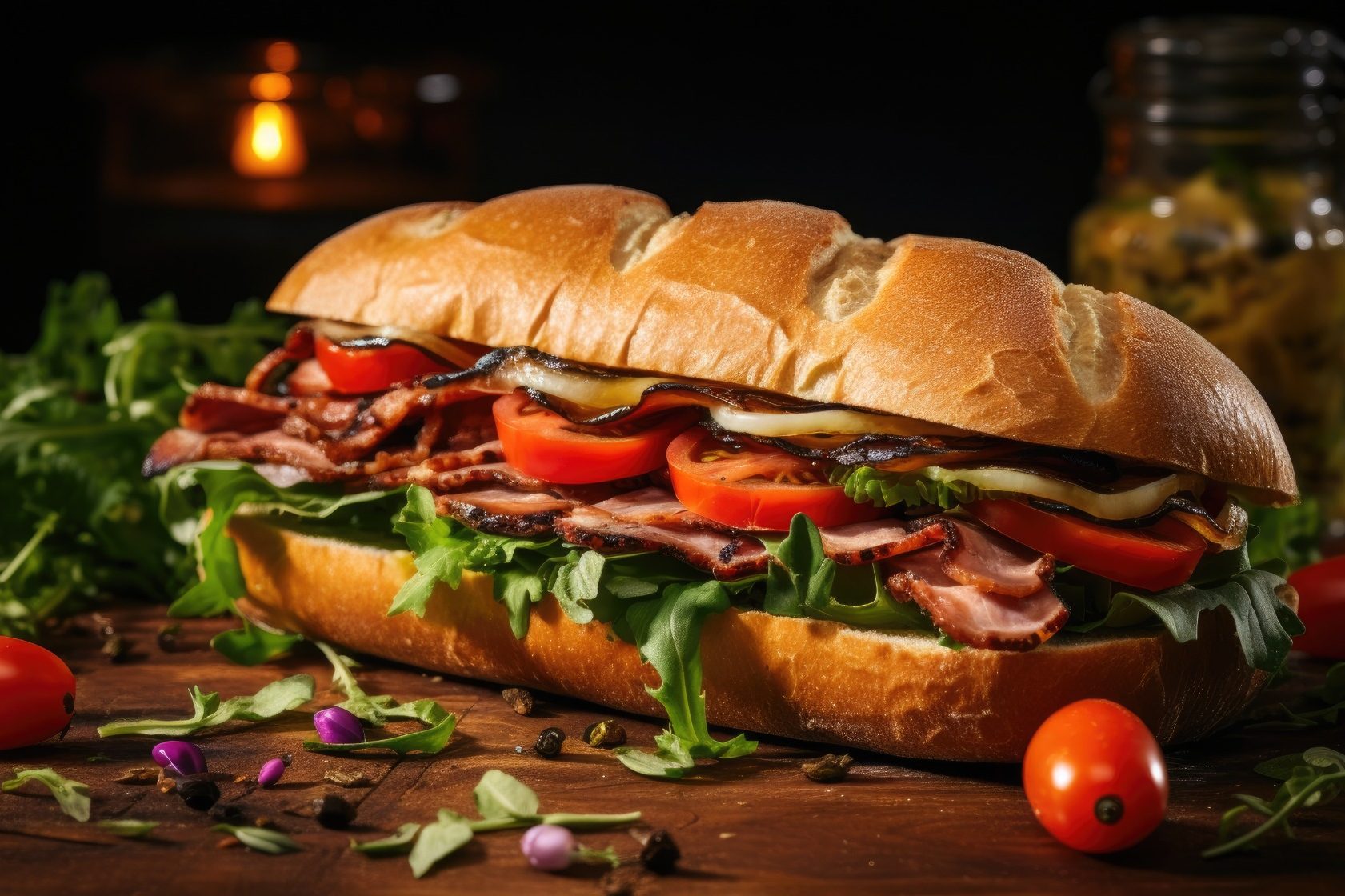 Anas Sandwich Selection: Beef, Chicken Scallop & Italian